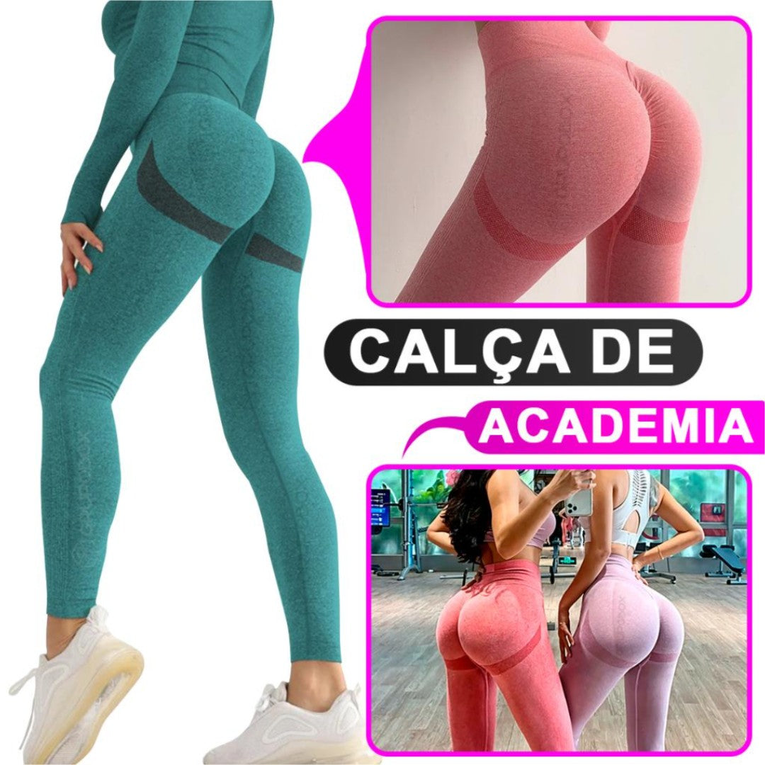 KIT com 2 Calça Legging Feminina Levanta Bumbum