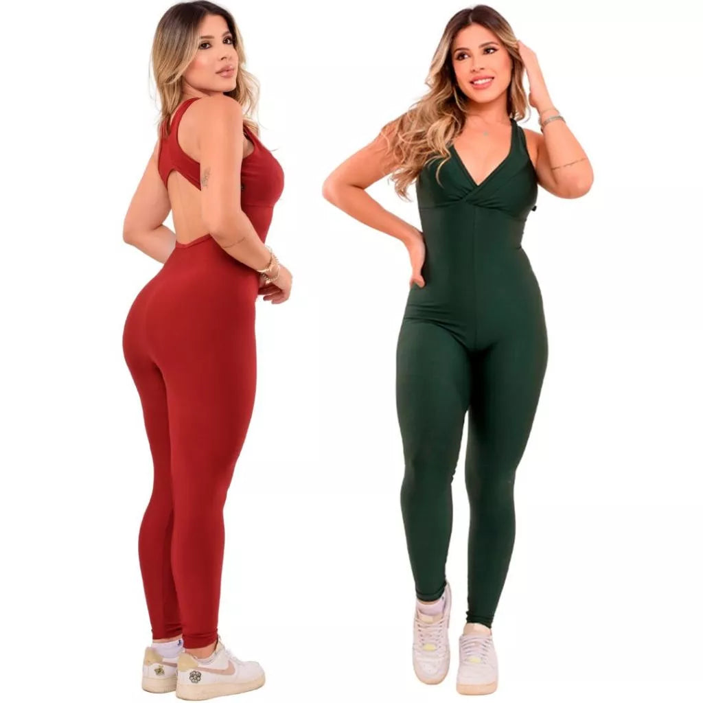Kit com 2 Macacões Longos Fitness para Academia