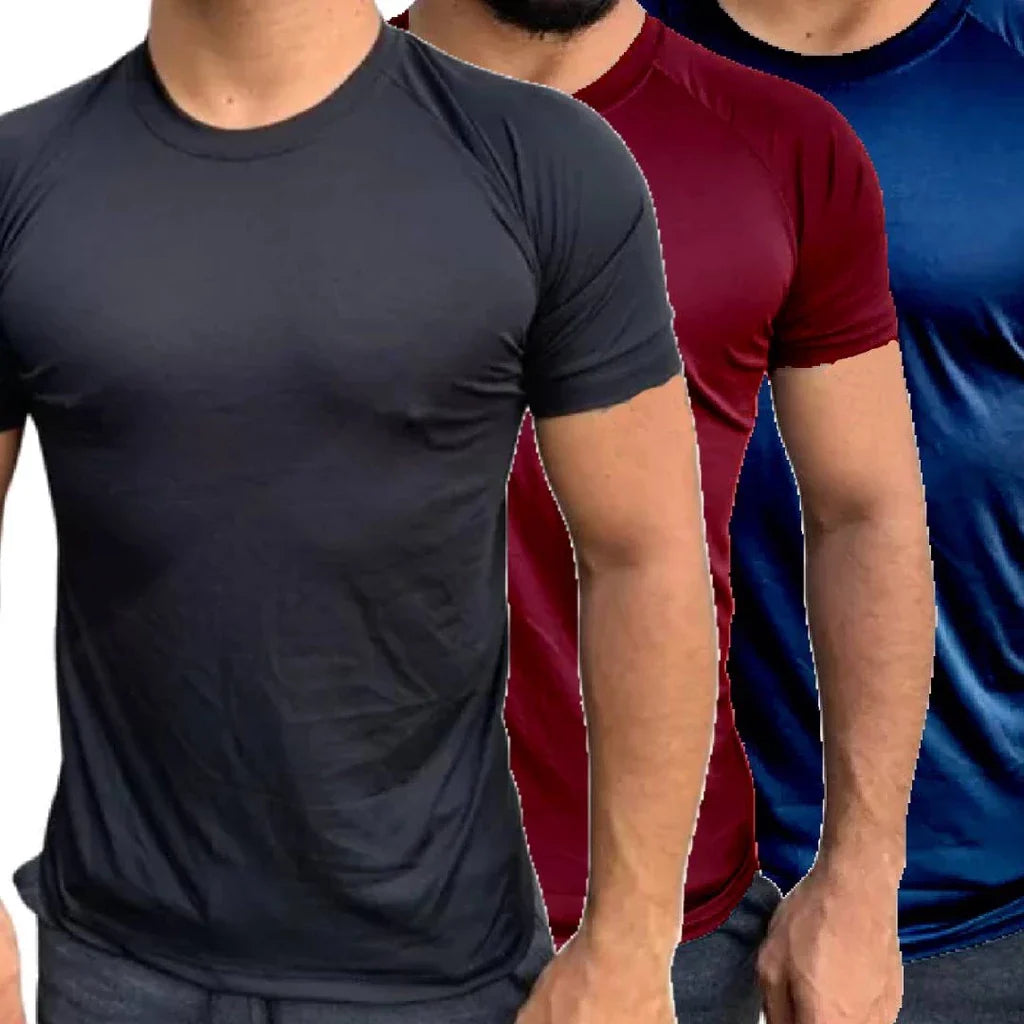 Kit 3 Camisetas Masculinas Dry Fit - Conforto e Estilo em Qualquer Atividade