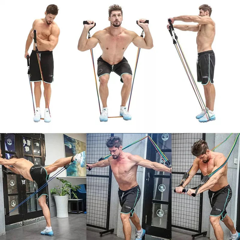 Kit 11 Elásticos para Treinar em Casa e Alcançar Resultados Rápidos - 45% OFF