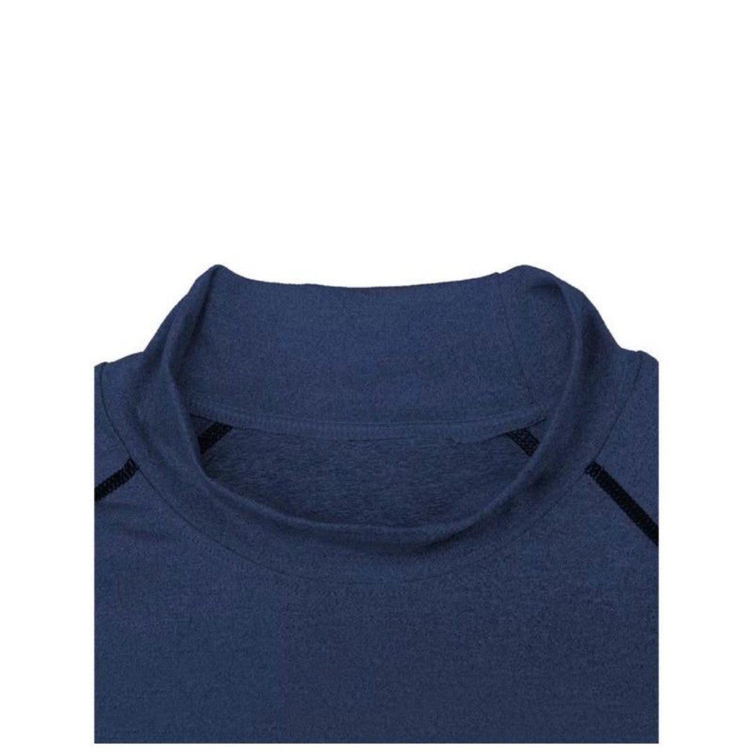 Blusa Masculina de Compressão Esportiva – Ideal para Academia | Envio Rápido e Estampa Central Moderna