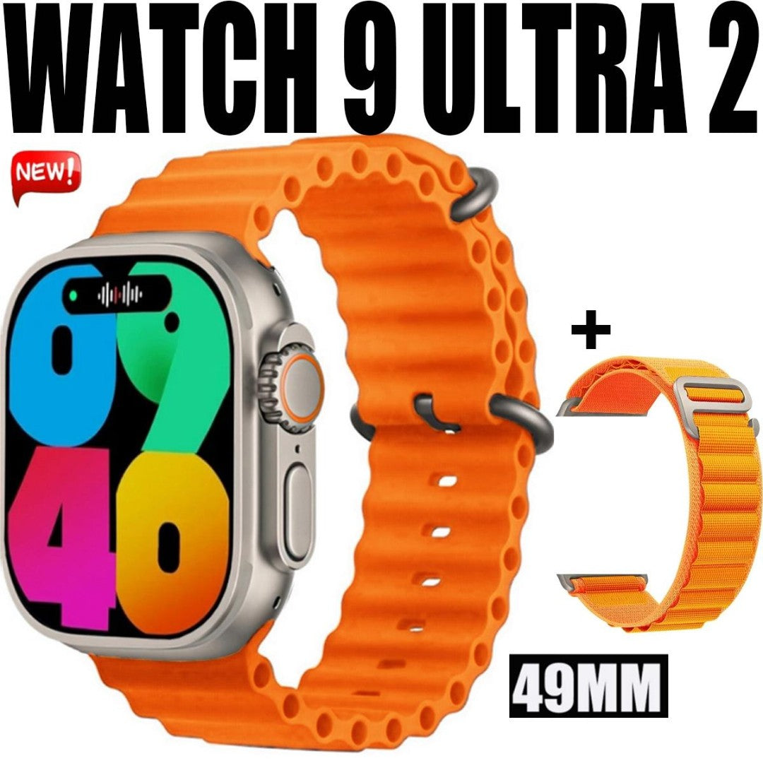 Smartwatch 9 Ultra – Tela 1.99” | Bluetooth Duplo, Monitoramento de Saúde e Múltiplas Funções | Android & iOS