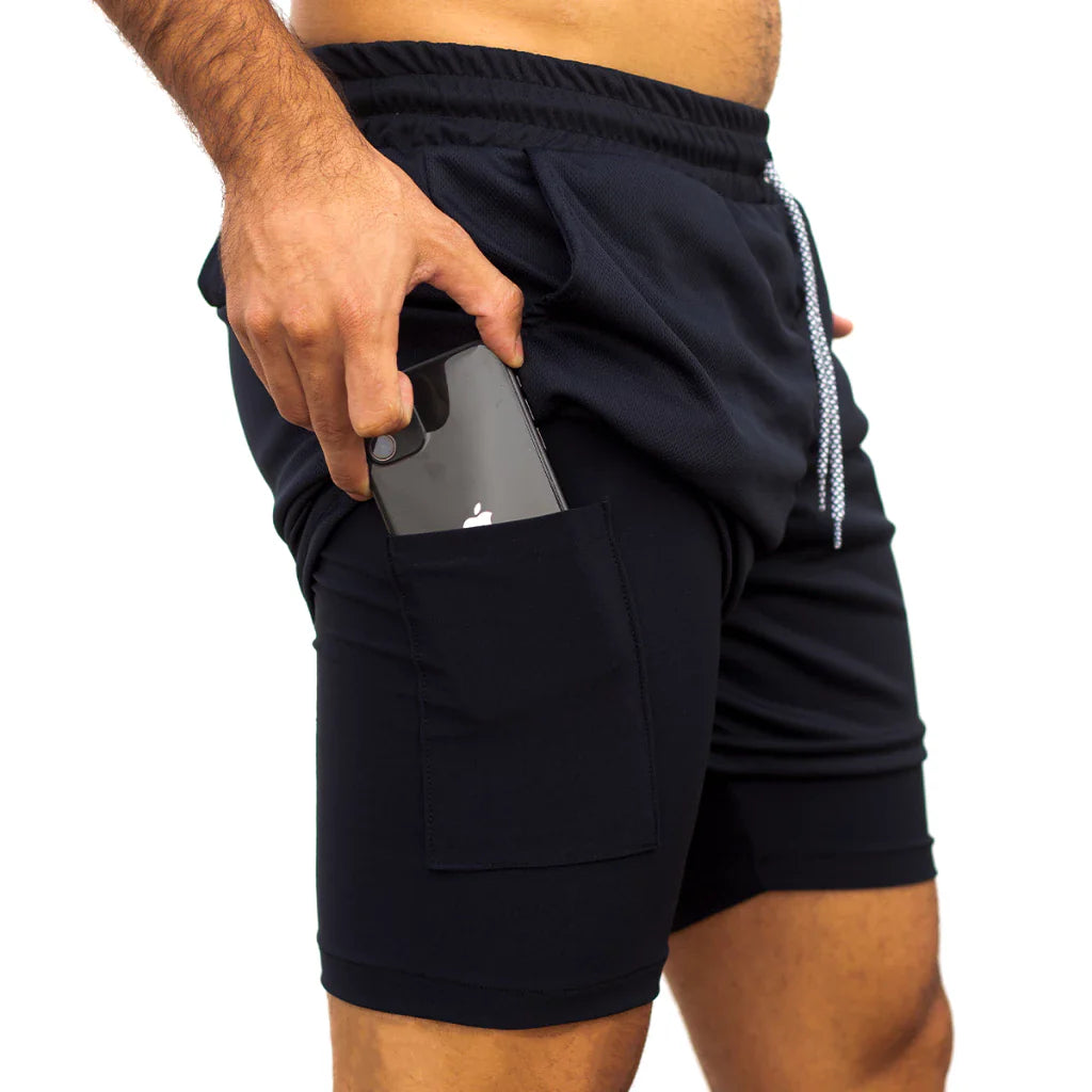 Short de Compressão 2 em 1 Dryfit Aranha Spider – Conforto e Desempenho para seus Treinos